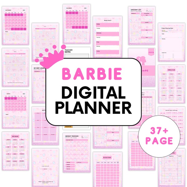 Barbie Calendar 2024 Etsy