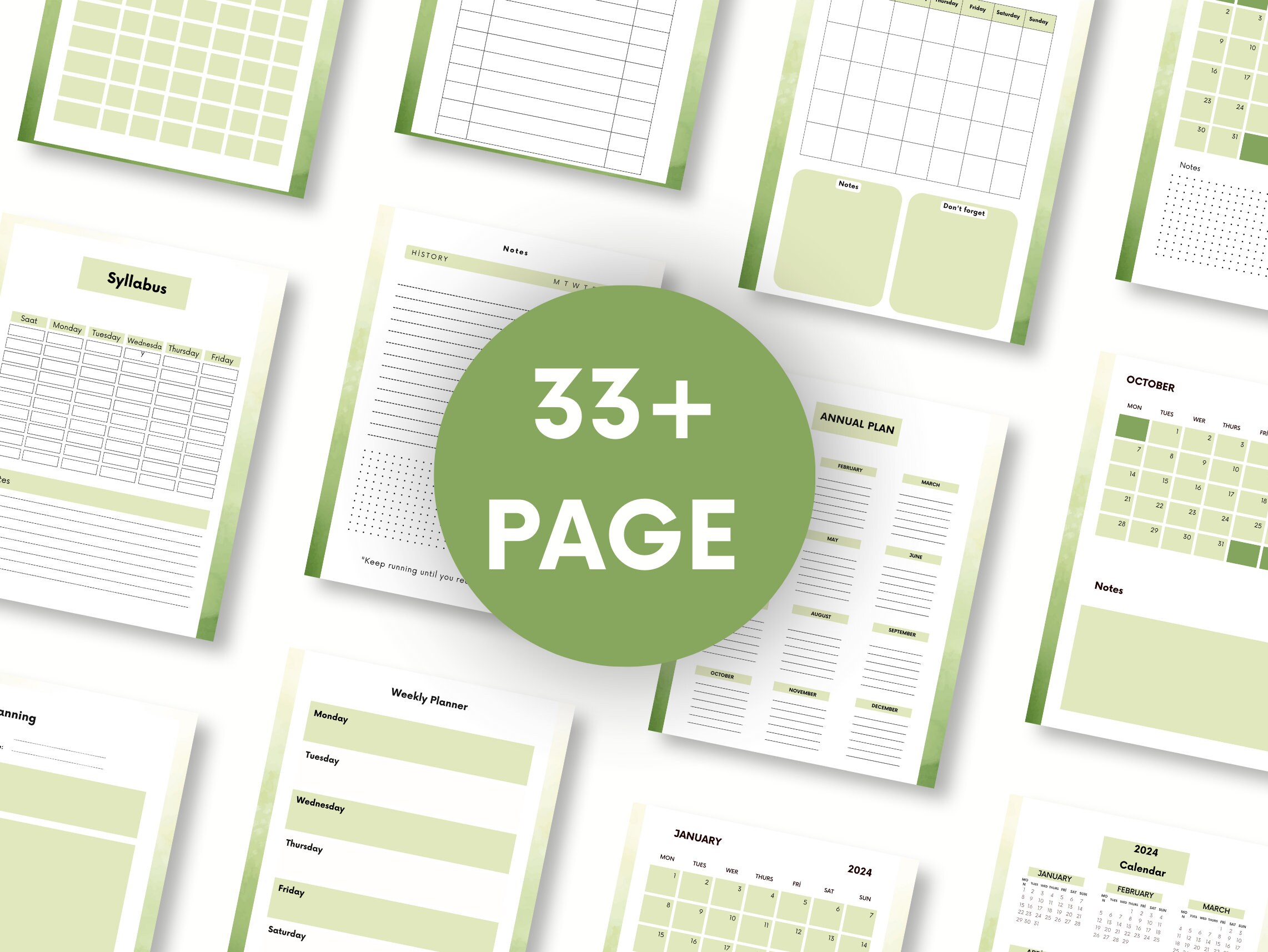 Digital planner 2024 2025 planner personal planner bundle etsy