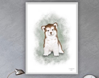 Alaskan Malamute Poster