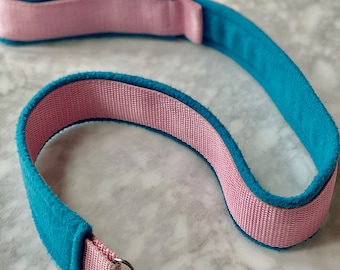 fleece and webbing leash