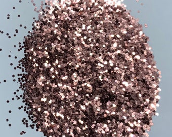 Rose Gold (CHUNKY) Glitter, Tumbler Glitter, Craft Glitter, Polyester Glitter