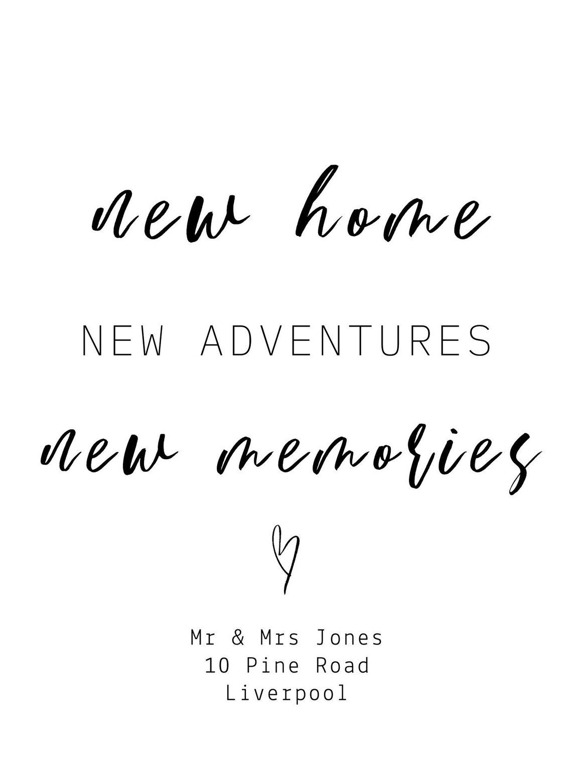 New Home Housewarming Gift Wall Art New Home New Memories Etsy