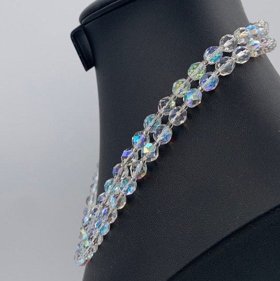Vintage aurora borealis double strand box closure… - image 3
