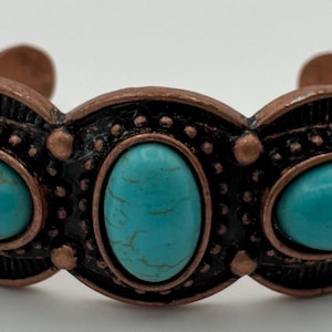 Vintage copper cuff bracelet