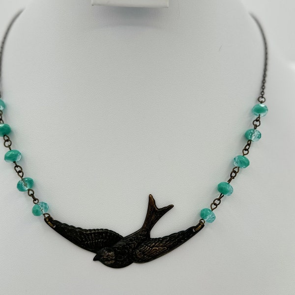 Bird choker necklace