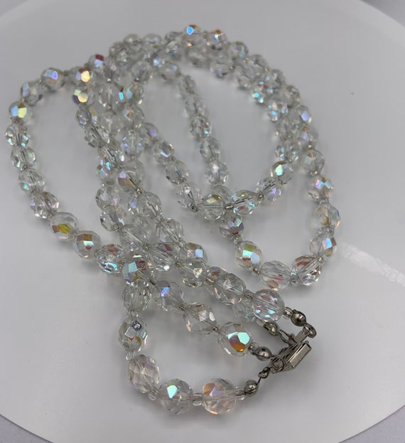 Vintage aurora borealis double strand box closure… - image 5