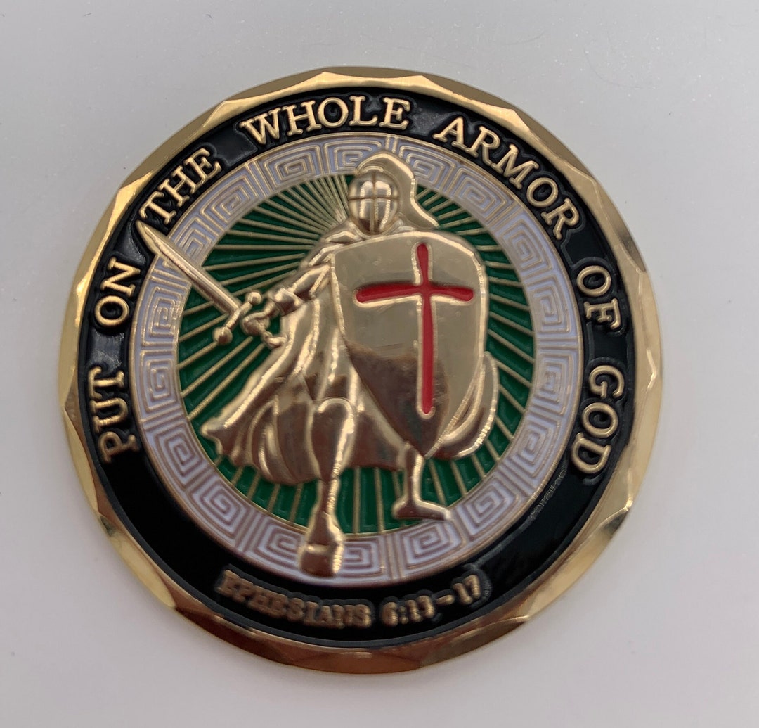 Put on the Whole Armor of God Coin Etsy