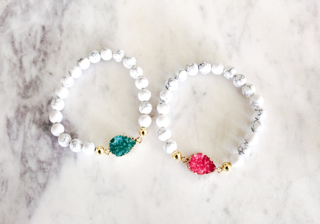 Stone Flex Bordeaux Marble Bracelet
