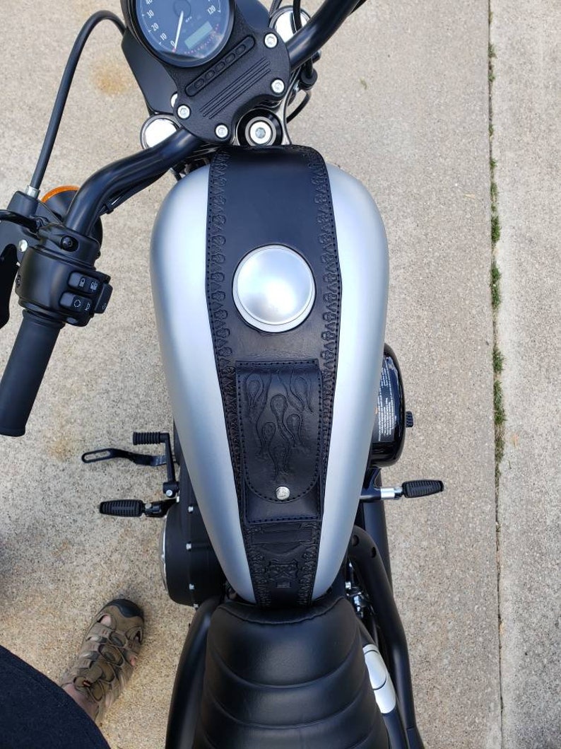 Leather Motorcycle Gas Tank Bib Pattern Etsy