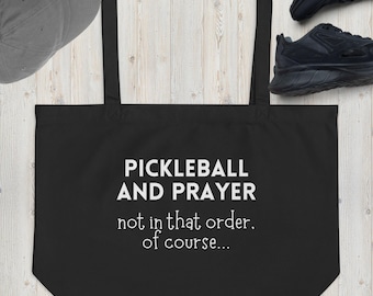 Tote Bag Pickelball, Pickelball Bag, Pickleball Gift, Mom Tote Bag, Pickelball and Prayer Tote,Bridesmaid Gifts, Sporty Gifts