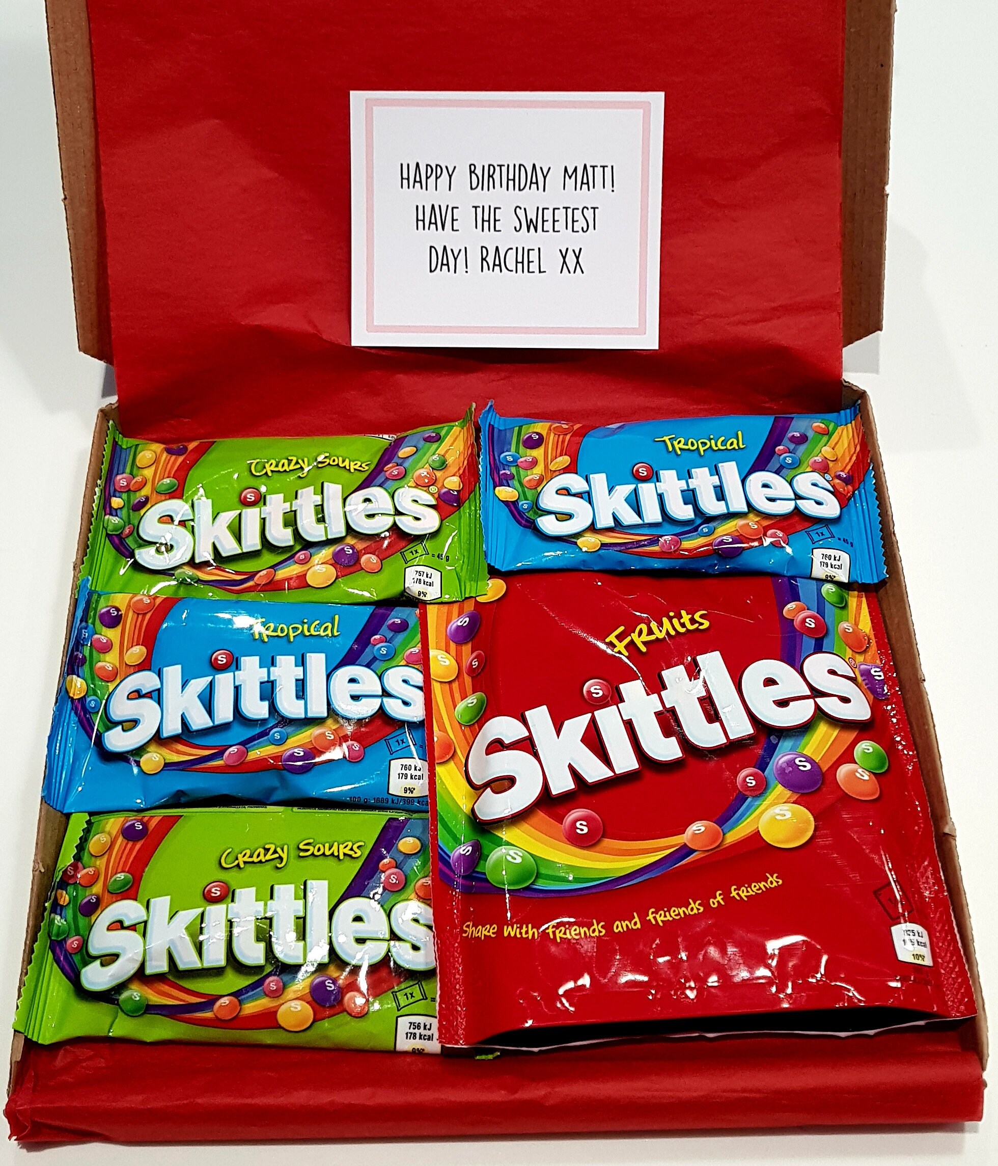 Skittles Gift Box Skittles Hamper Skittles Sweets Vegan Etsy