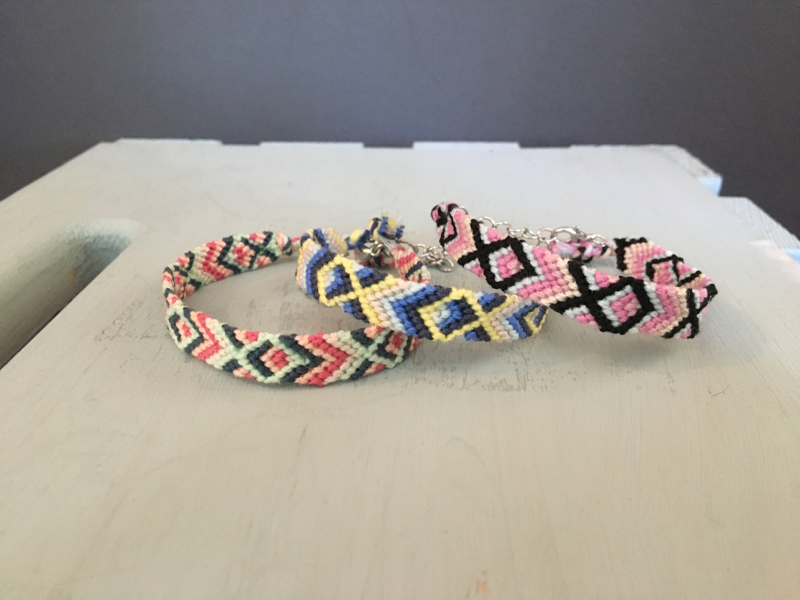 Handmade Abstract Fish Pattern Friendship Bracelets Etsy