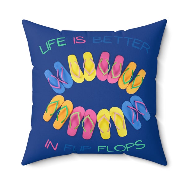 Flip Flop Pillow - Etsy