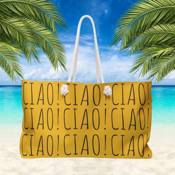 Bolso de mano Ciao, bolso de playa grande, estilo italiano