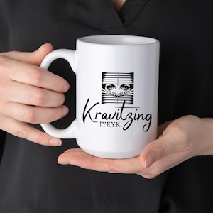 Gladys Kravitz Mug,  Kravitz IYKYK Bewitched Inspired Coffee Mug, Funny BFF Gift, Nosey Neighbor Gifts, Best Friend Gift, Coffee Lover