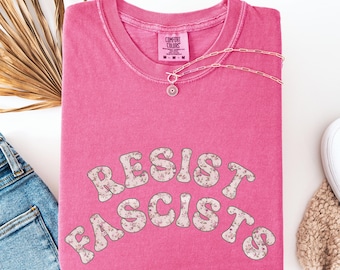 Comfort Colors Resist Shirt, Anti Trump T-Shirt, Democrat Shirt, Political T-Shirt, Feminist Tee, Liberal Shirt, Social Justice Tee