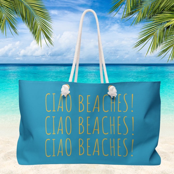 Sac fourre tout de plage Ciao grand sac de plage fourre tout Ciao sac de week end Ciao cadeau pour les amoureux de l Italie sac fourre tout italien sac de plage italien sac de voyage
