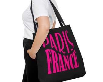 Paris France Tote Bag, Large Paris Tote, Eiffel Tower Tote Bag, Paris Lover gift, Paris Souvenir, Large Travel Tote, Paris Beach Tote Bag