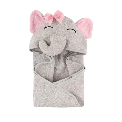 Pretty Elephant Baby Bath Towelcustom Embroidered Etsy