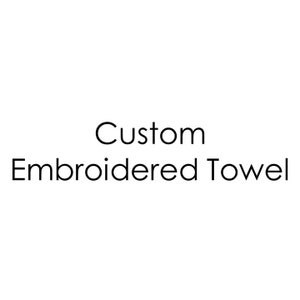 Custom Embroidered Towel