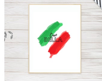 BELLA CIAO ITALIAN print wall art printable travel