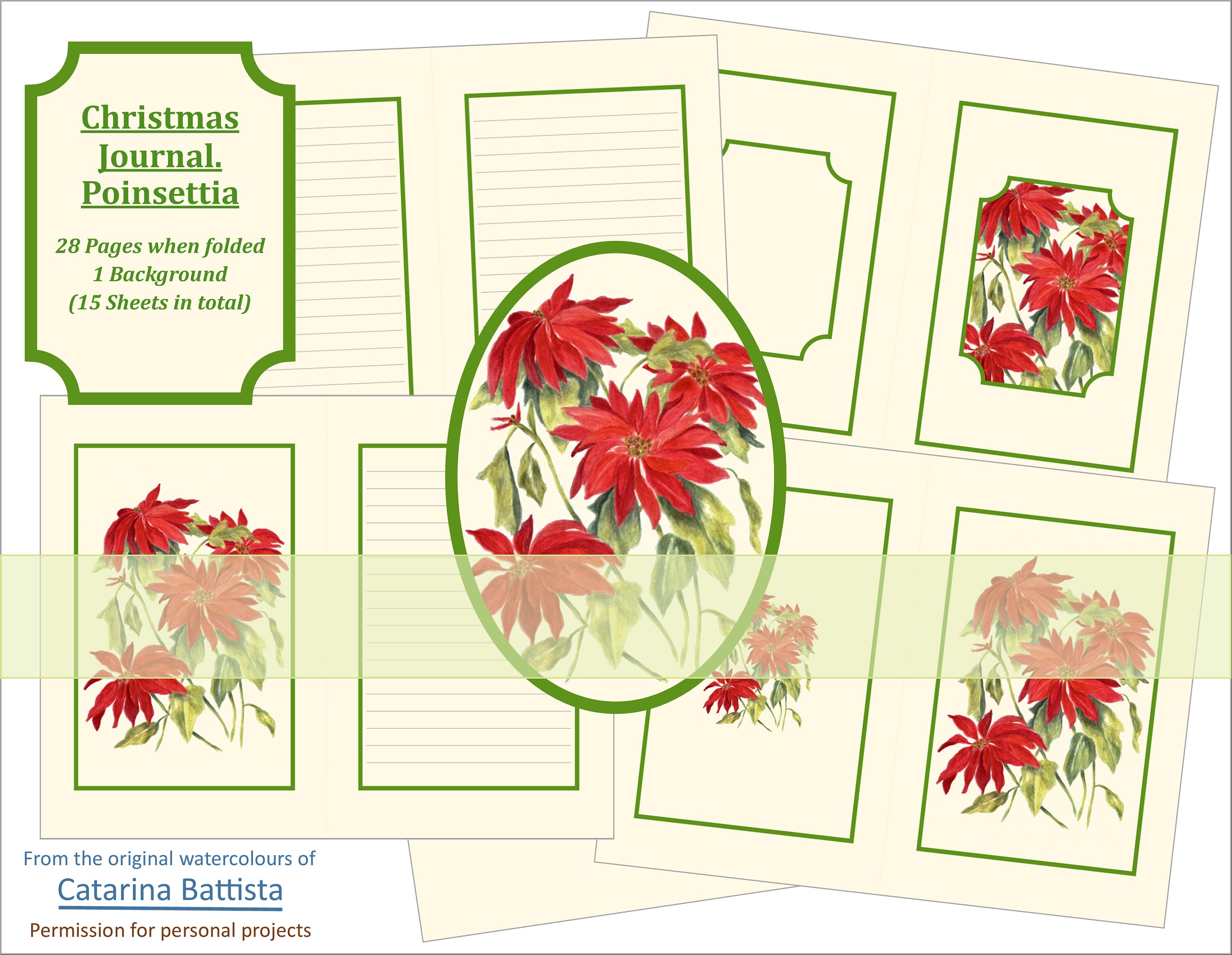 Paper, Party & Kids Printable Digital Kit Christmas Junk Journal ...