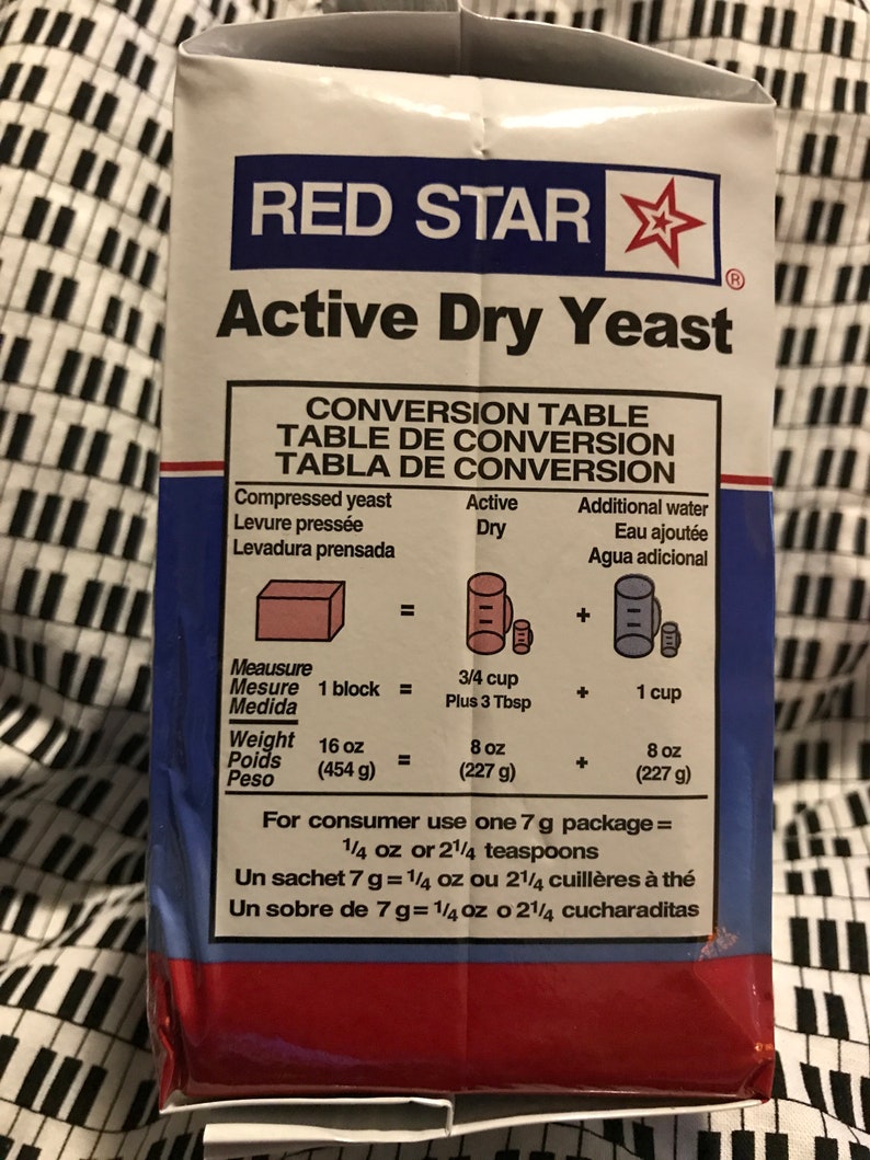 Red Star Active Dry Yeast 2 Lbs / Lb 32 Oz Best by 03/2022 Etsy