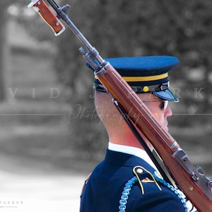 Tomb of Unknown Soldier Guard Photograph: Washington DC Fine Art Print