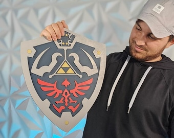 Zelda Hylian Shield Sign, Video Game Home Decor, Link Shield