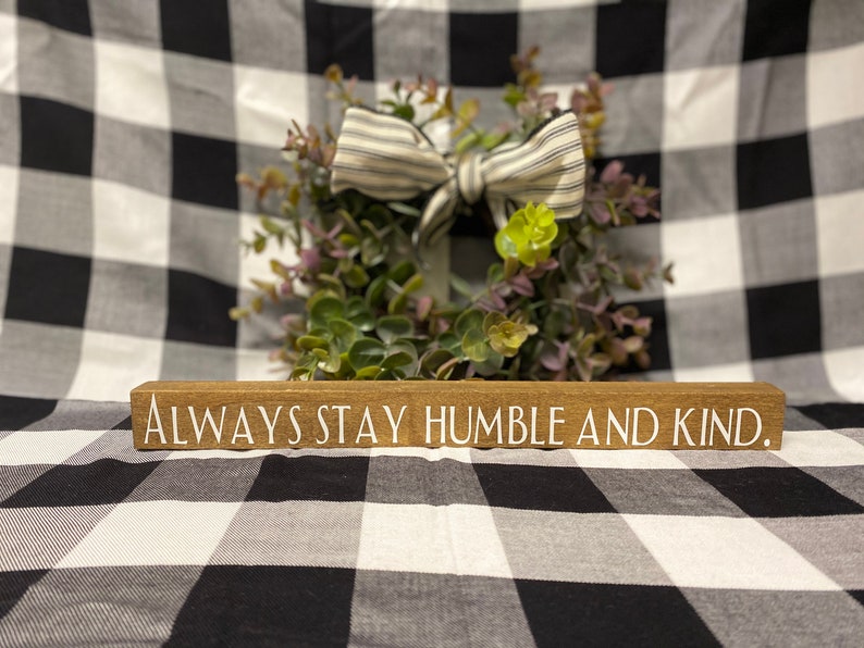 Home Farmhouse Small Tabletop Signs Custom Wood Signs Etsy