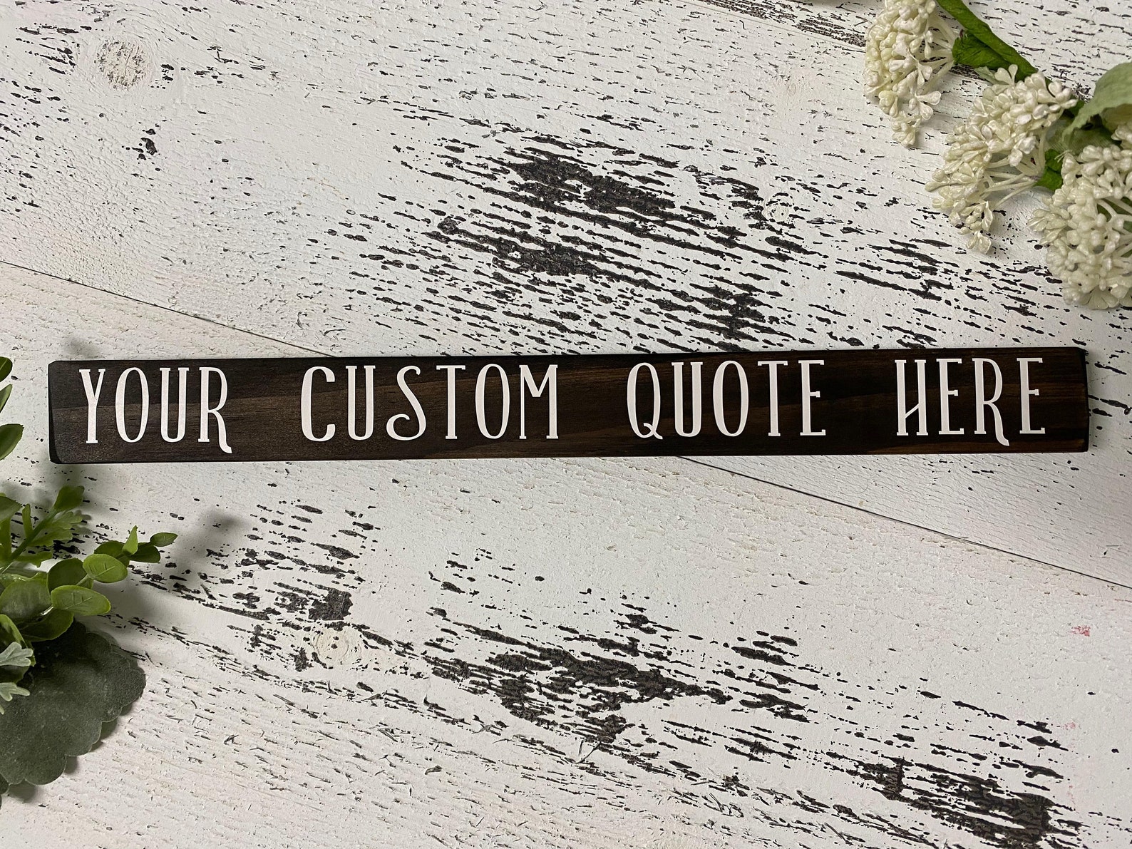 Custom Small Wood Tabletop Signs Personalize Small Shelf Etsy