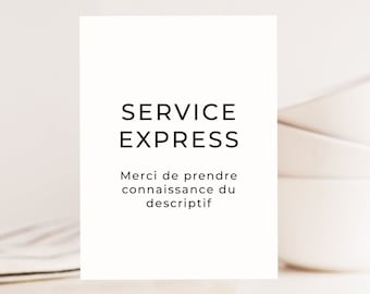 Service: Traitement commande express