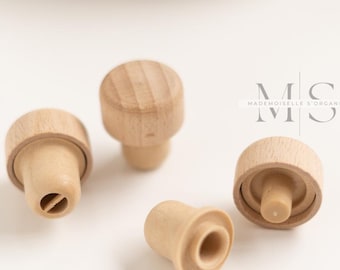 Wooden Stopper | Wooden Anti-Drip Pourer for Oil and Vinegar Bottle | Kitchen Storage | Organization | Pantry/Kitchen Accessory
