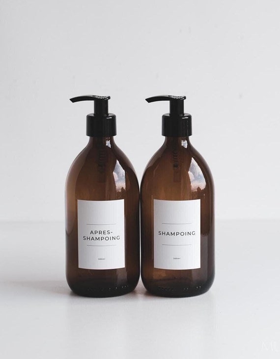 Lot De 3 Flacons Pompe Rechargeables - Distributeur Savon/Shampoing - Design Élégant Crème