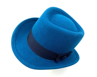 Black Wool Hat Major Wear Classic Black Wool Felt Homburg Hat – Godfather / Churchill Style In 4 Sizes Women's Felt Hats