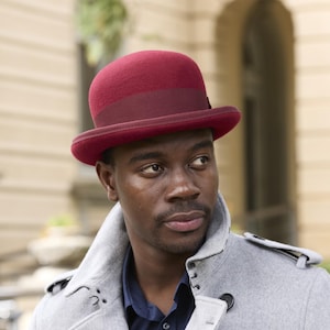 Felt Bowler Hat - Vintage Derby Hat - Formal Heritage Classic Felt Bowler