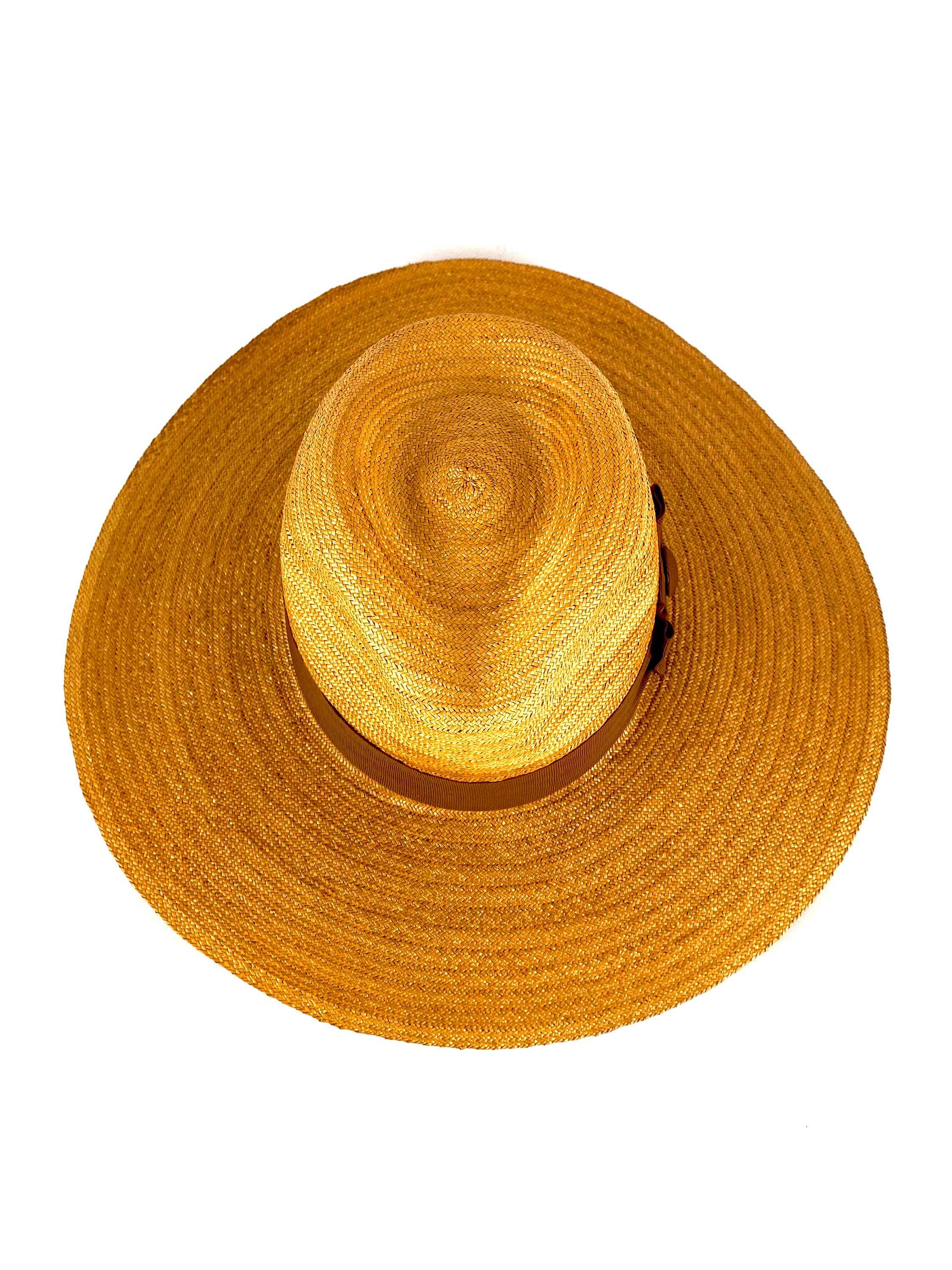 Italian Natural Straw Fedora Hat, Straw Fedora Man Hat  display picture 1