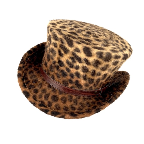 Leopard Top Animal Print Top Fur Leopard Hat - Etsy