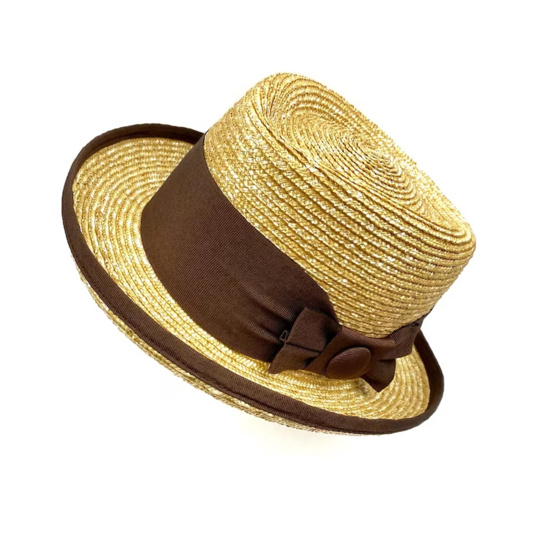 80s ESCADA Strar Crown Summer Hat ドイツ製 80s ESCADA Strar Crown Summer Hat ドイツ製