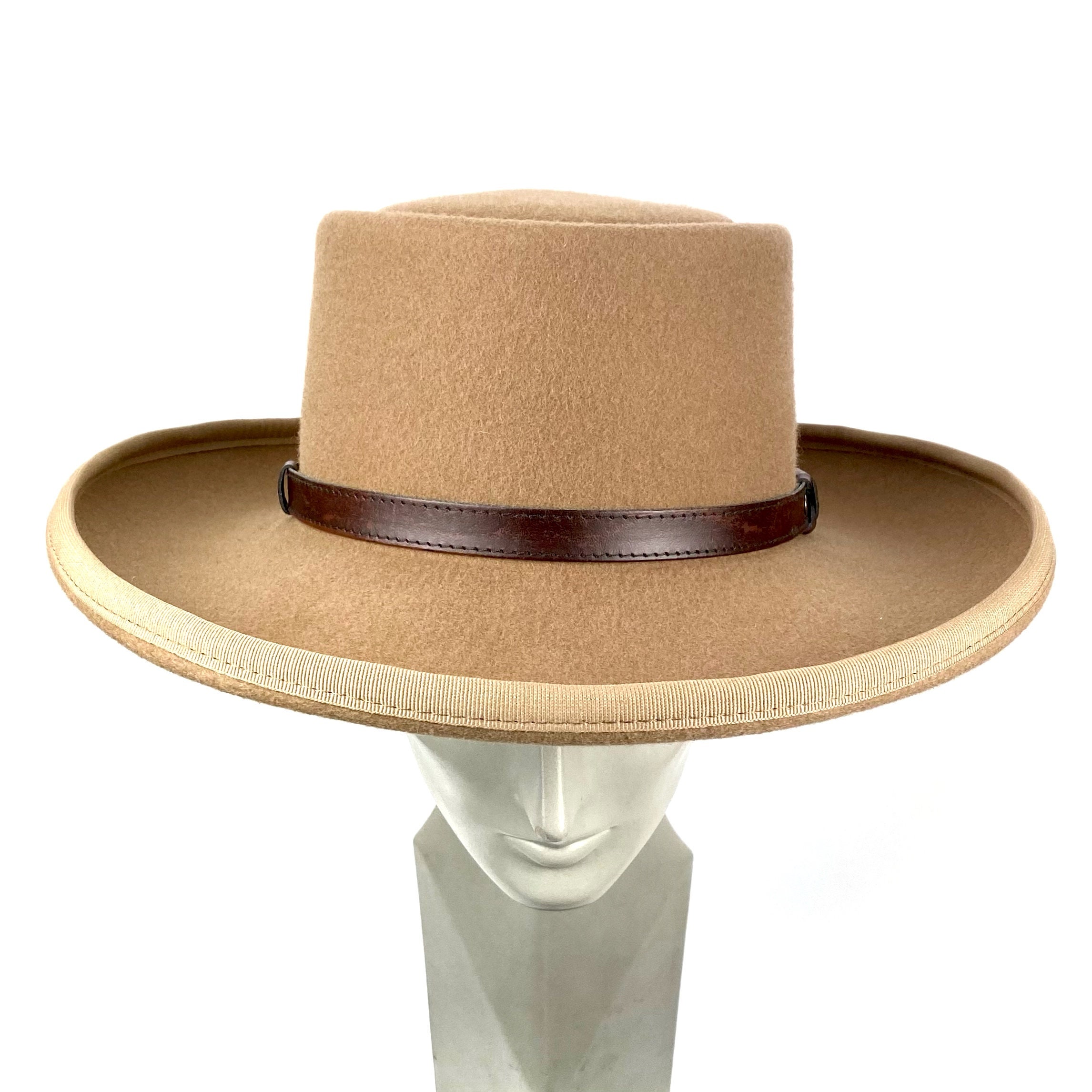 Gambler Fedora Hat Bolero Felt Hat 