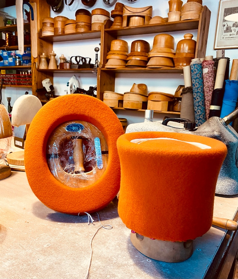 Orange Filz Hut Alice im Wunderland Hut Mad Hut Hut Willy ...