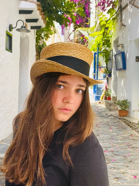 Woman Straw Hat Victorian Straw Hat 