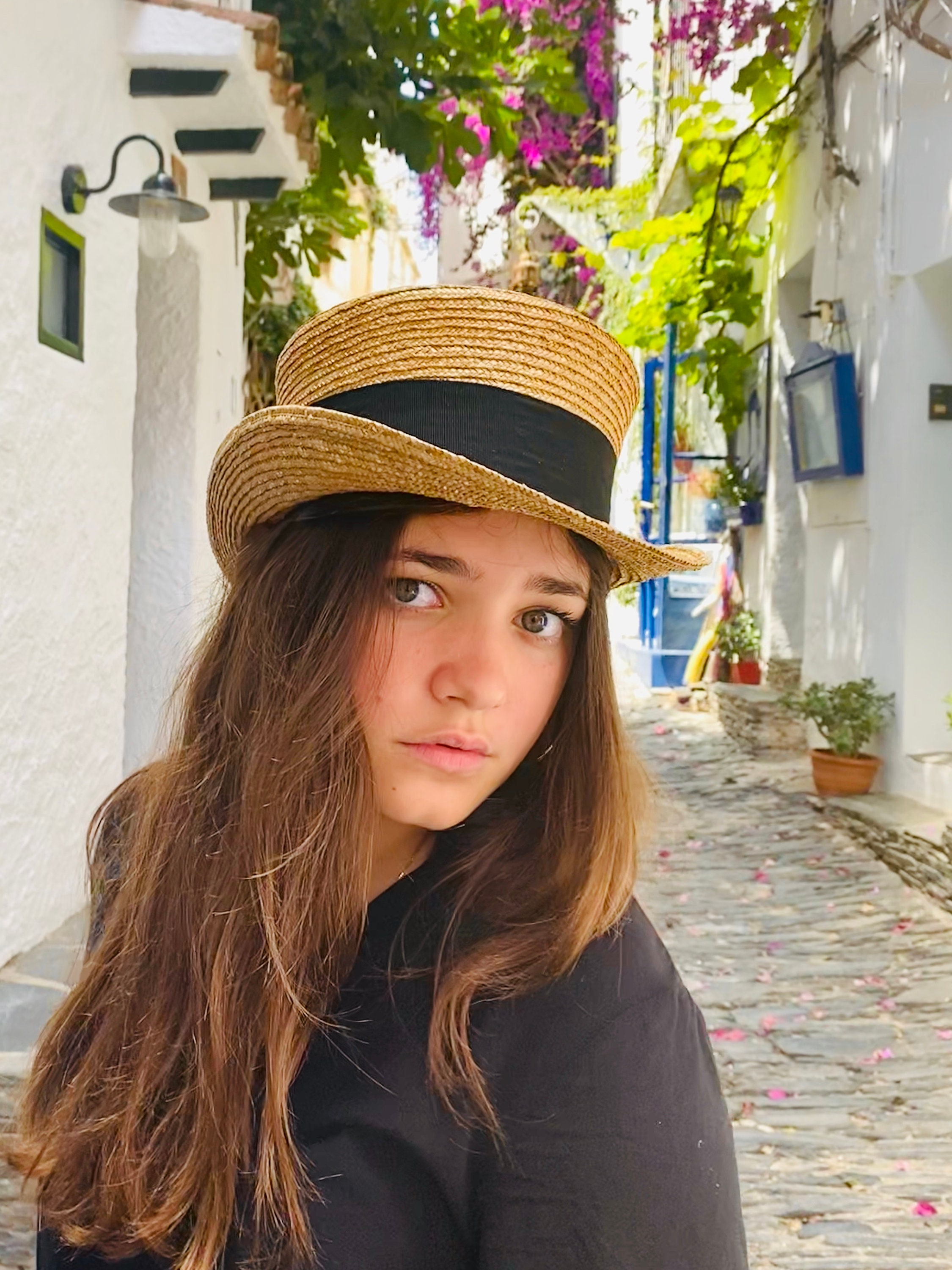 Woman Straw Hat Victorian Straw Hat 