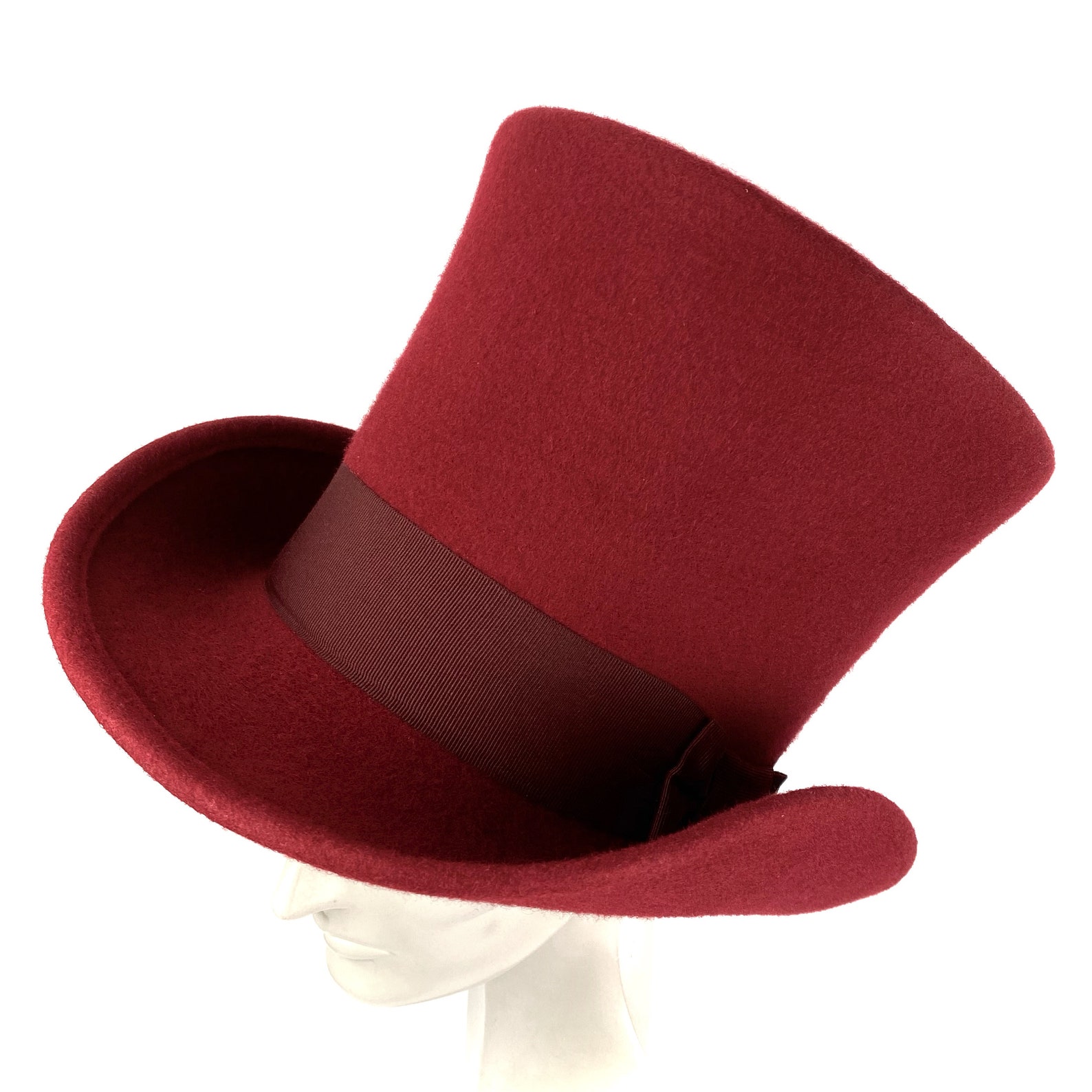 Empire Felt Top Hat With Wide Brim - Elegant and Timeless Fashion ...