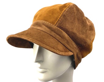 Goorin Bros Suede Newsboy Cap | Made in USA Cognac Leather Baker Boy Hat unisex Goorin Ruthy Flat Cap, Adult Sizes, Unisex – Goorin Bros main image 4