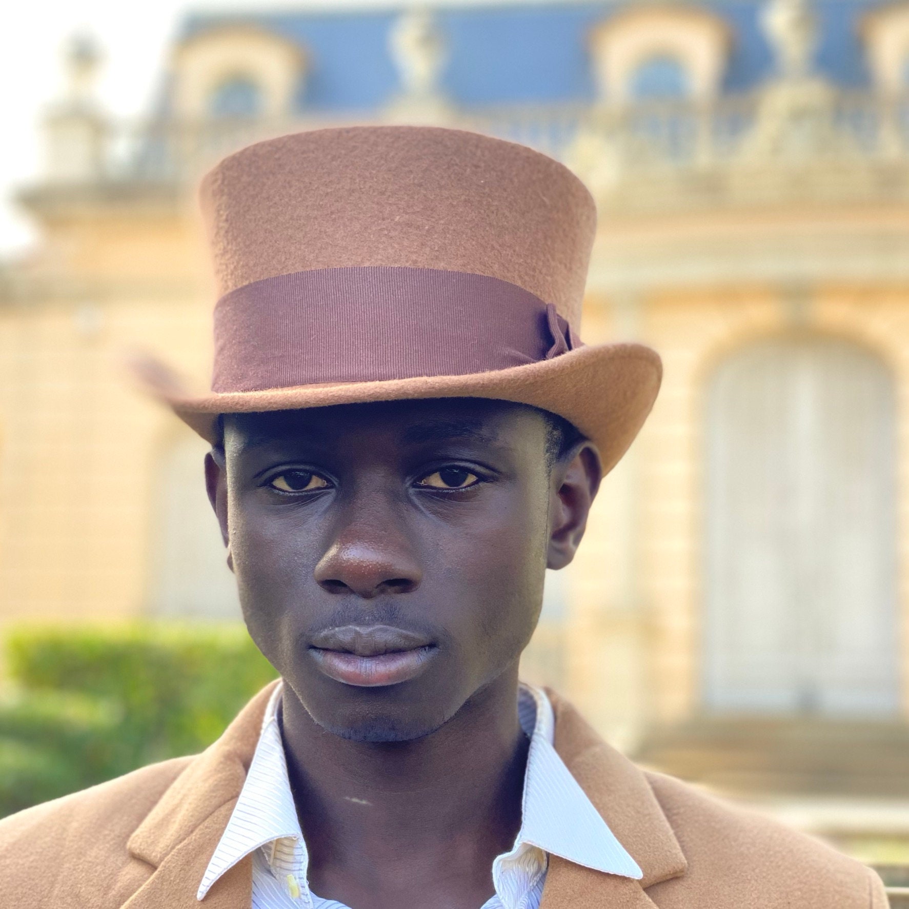 Womens Top Hat Light Brown Top Hat Short Top Hat Top Hat - Etsy