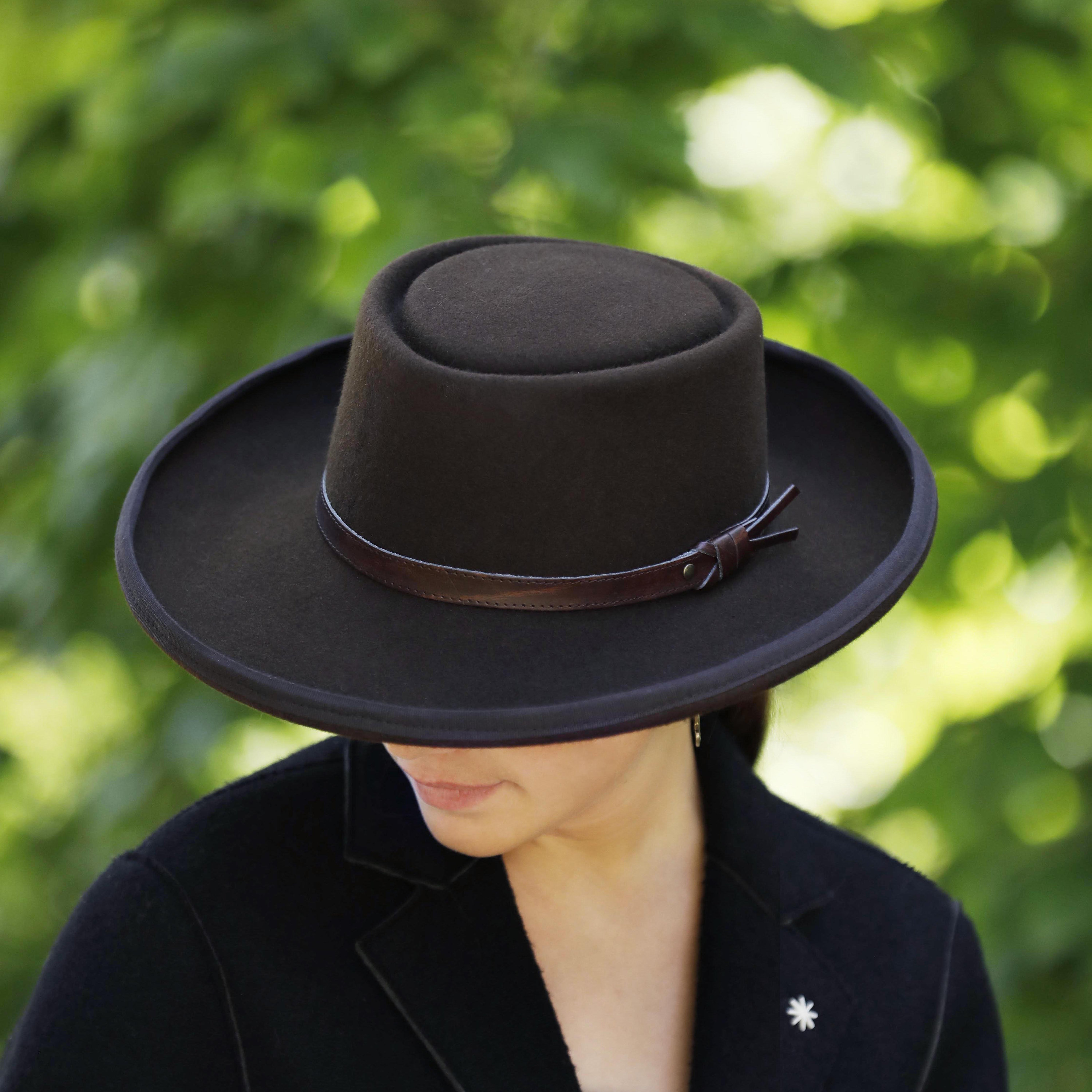 Cheap brown fedora hat sale