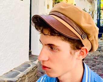 ★ TATIANA★ Urban Leather Sailor Cap HT8151 2 Colors 50065 MUSINSA公式 | TATIANA Urban Leather Sailor Cap HT8151 2 Colors