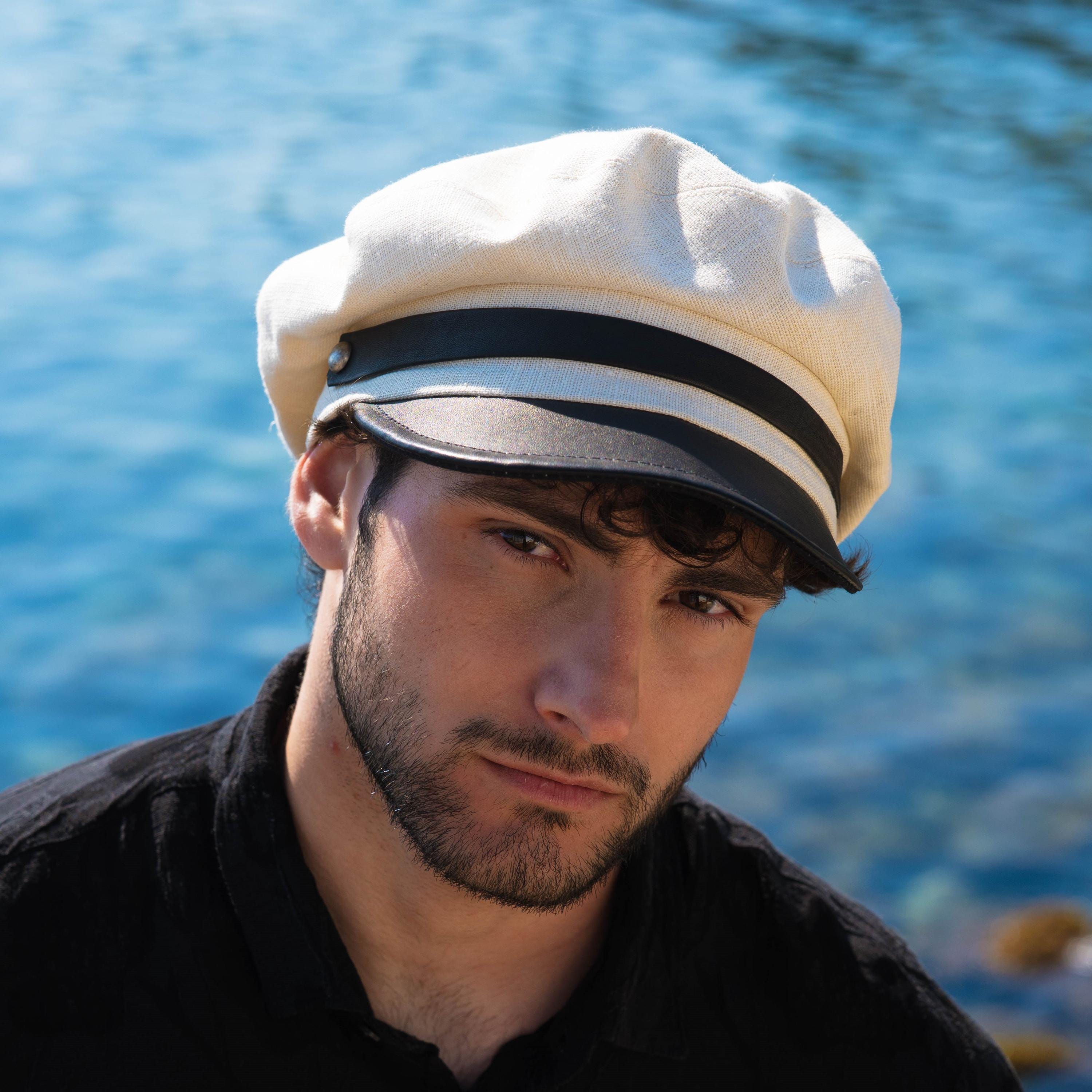 Leather Sailor Hat - Etsy