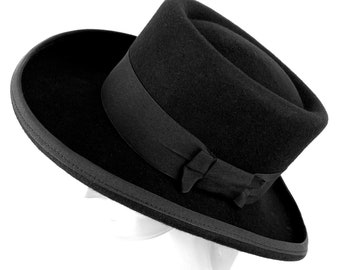 Telescope Hat, Western Gambler Hat, Telescope Cowboy Hat, Western